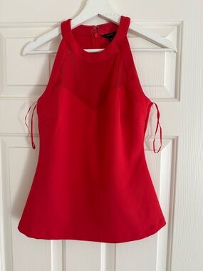 Guess Red Halter Camisole with Side Ties